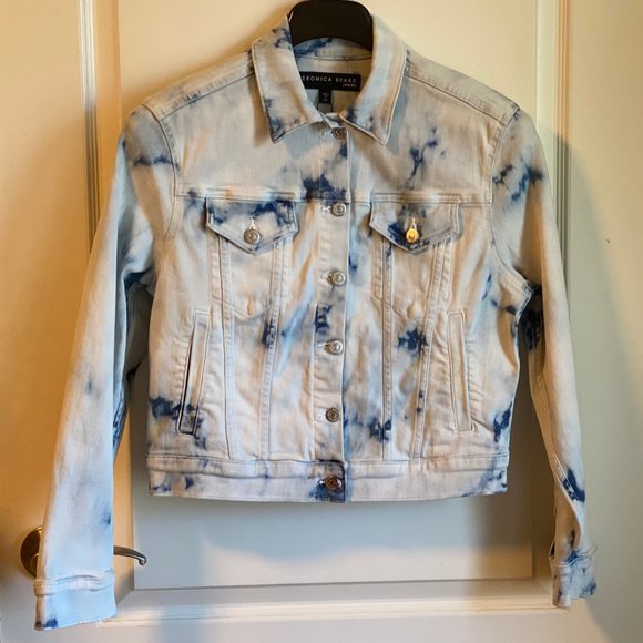 Veronica Beard Jackets & Blazers - Veronica Beard Jeans Kinley Tie Dye Denim Jean Jacket XS 0 2 4 NWT $428. X-Small